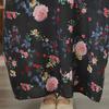 DIMANAF New 2026 Women Plus Size Spring Summer Beach Vintage  Floral Print Black Long Dress Loose Oversize Maxi