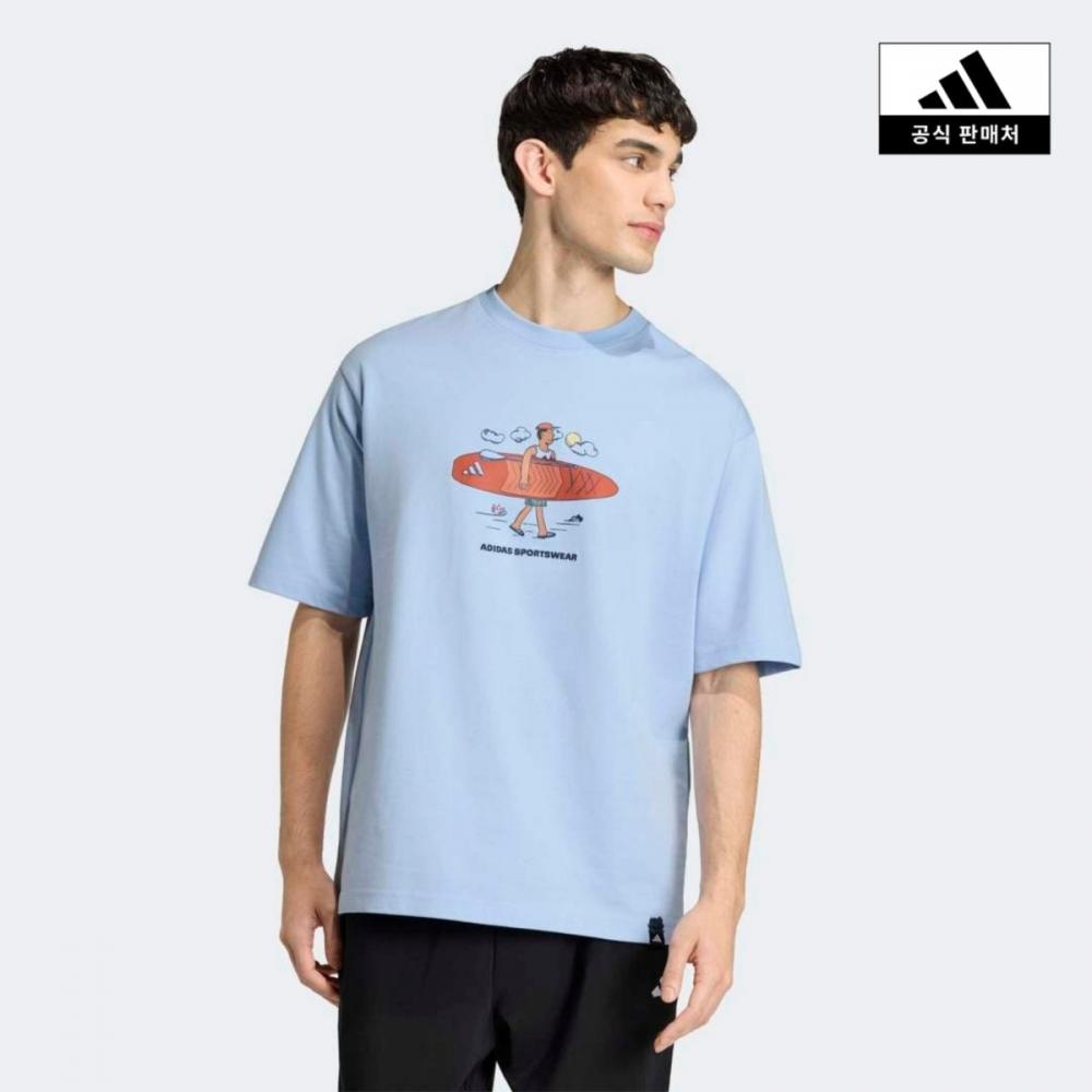 Adidas Doodle Paddle Graphic T shirT [kb4901] KB4901/AM