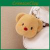 Bear Plush Butter Toy Keychain Coin Purse Headphone Bag Decorations Pendant