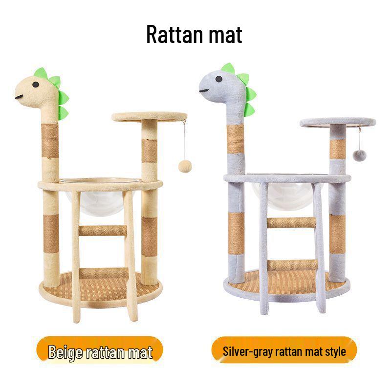 Kompakter mehrschichtiger Katzenbaum & Etagenbett-Nest für kleine Wohnungen