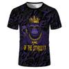 Round Neck Tie-dye Animal Pattern 3D Printed Fashionable Short Sleeved Men's T-shirts - Medium Stretch Polyester Fabric Summer Relaxed Fit Clothing
