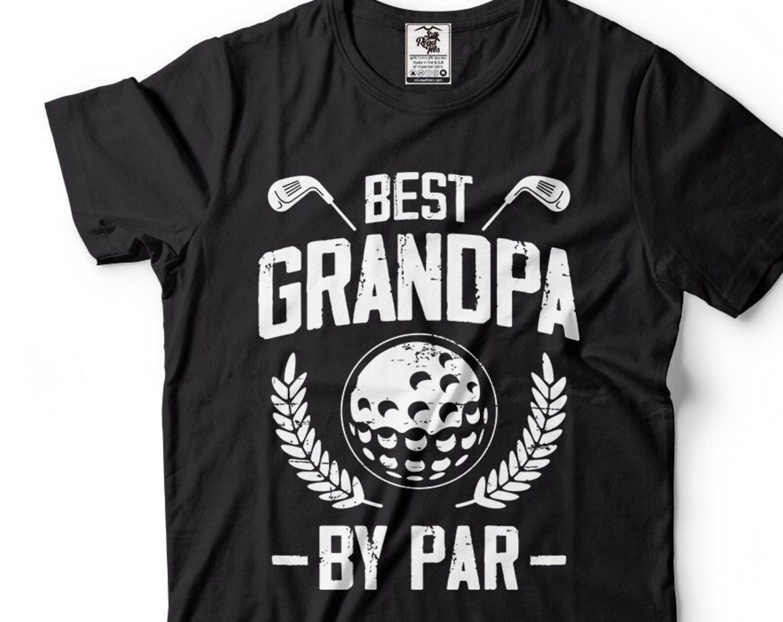 Best Grandpa By Par Golfing Golf Grandfather Tee Shirt Christmas Birthday Gift for Papa L