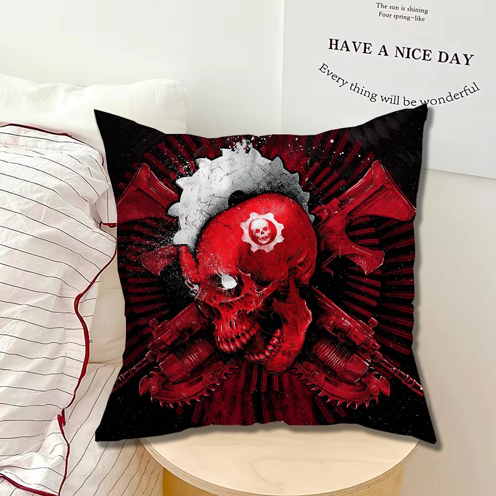Game GGears of WWar Pillow case Printed Polyester Throw Pillow Cover Decorative Sofa Cushion Pillowslip Home Decor