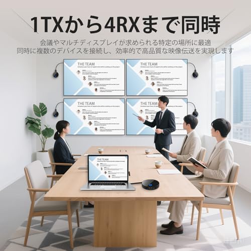 Wireless HDMI Transmitter and Receiver Set, HDMI Wireless [Japan Technical Approval Certified] Compact Transmitter and Receiver, 30m Stable Wireless T