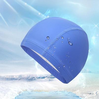 Waterproof High Elastic Unisex Swimming Cap with Ear Protection for Long Hair