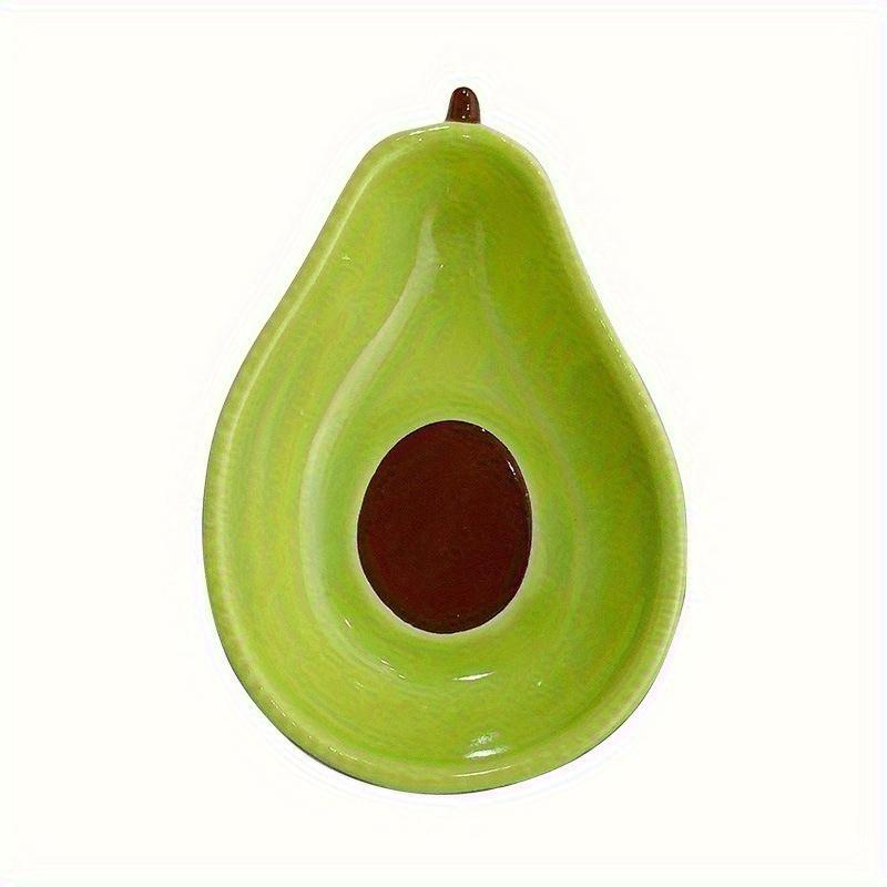 1pcs New Cute Avocado Ceramic Plate Tableware Dessert Plate Snack Plate Salad Bowl Photo Props