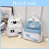 Minimalist Korean Style Cartoon Backpack Made Of Durable Nylon For School Use