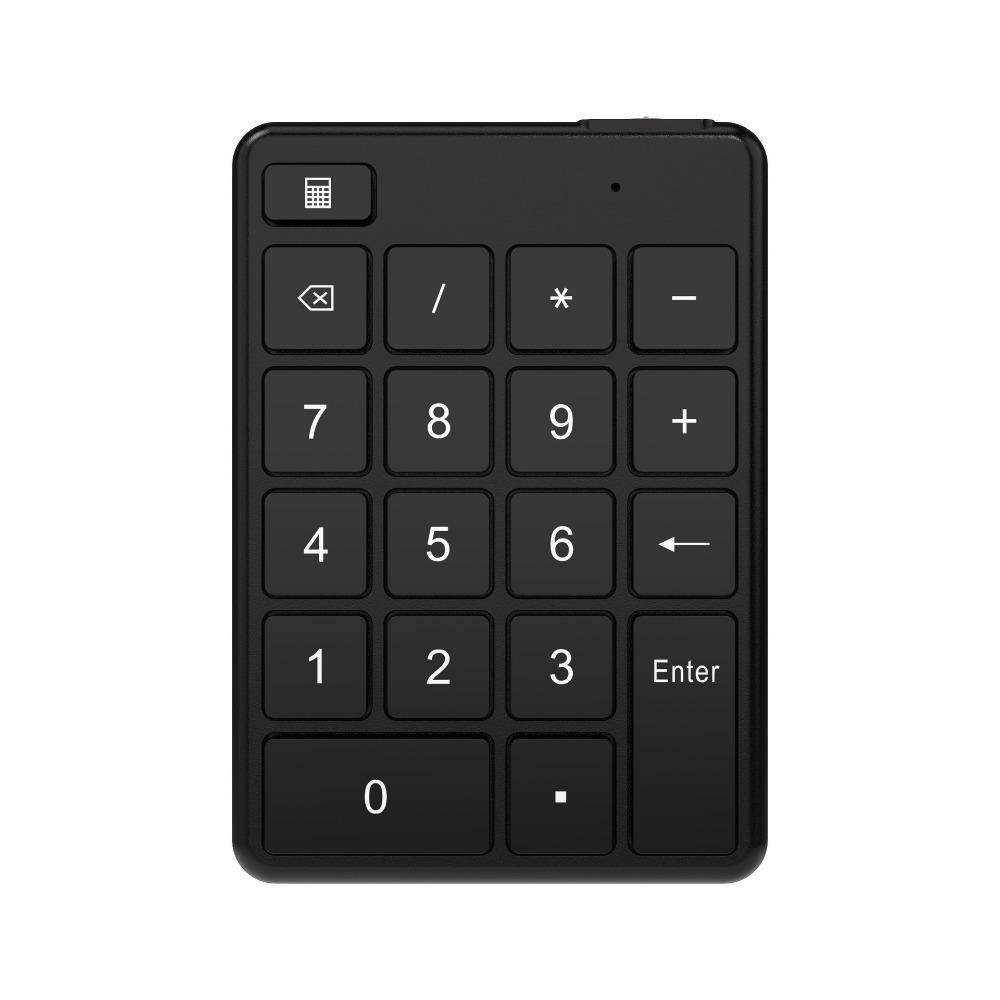 

Bluetooth Numeric Keypad 19 Keys External Number Pad for for Laptop PC Accounting Supplies