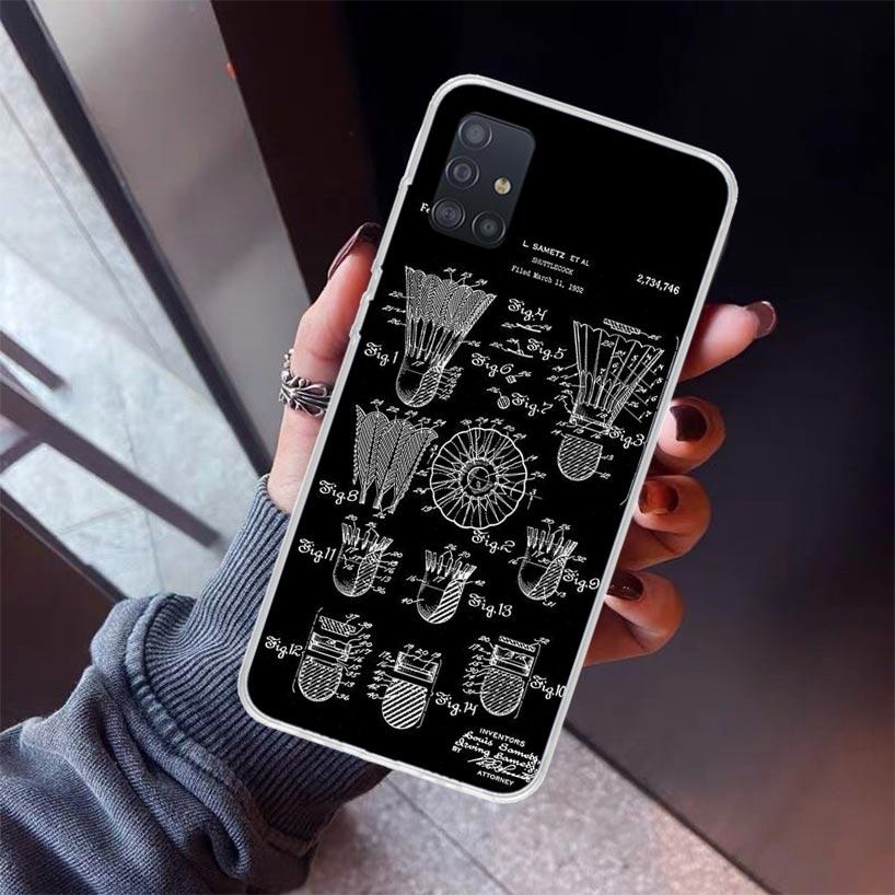 

Badminton Sport Phone Case For Samsung Galaxy A52 A51 A50S A32 A22 A12 A02S A72 A71 A31 A70 A30S Note 20 Ultra 10 Plus S10 Galax Samsung A50S