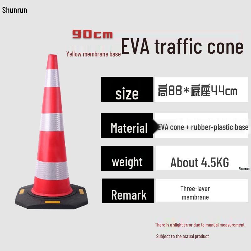70cm No Parking Rubber Traffic Safety Cone
