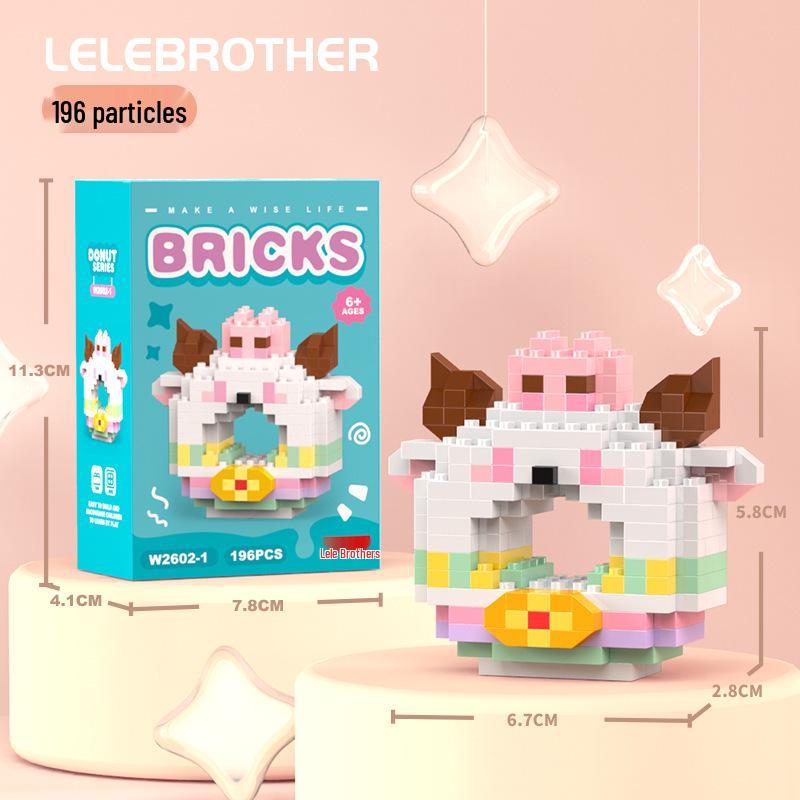 Compatible Lego Micro Building Block Cartoon Figurines - Children's Educational Desktop Toys