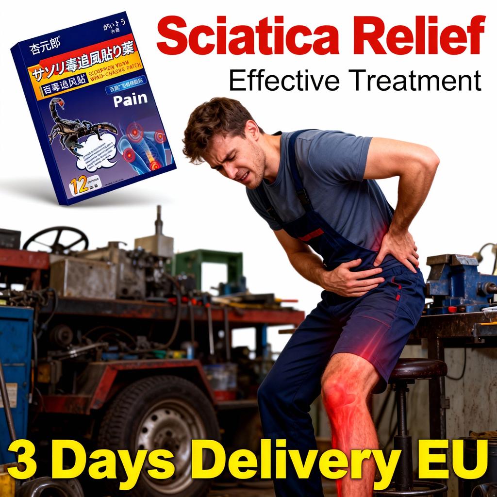 Gentle Sciatica Nerve Patch - Natural Non-Irritating Hip Pain Relief