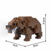 KNEW BUILT 3D Animal Model ElephantHippoLionLeopard Micro Mini Building Block Toys-Create ZooPuzzle AssemblyChristmas Gifts