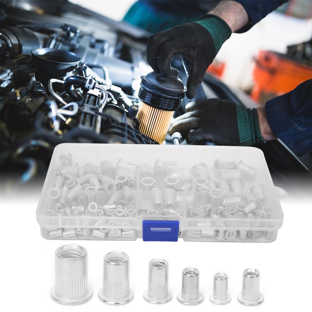 150pcs M3 M4 M5 M6 M8 Aluminum Rivet Nut Threaded Insert Nuts Kit Hardware Fasteners