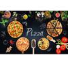 Pizza Mural Wallpaper Pizza Shop Blackboard Background Wall Mural Restaurant Large Pizza Store Wallpaper