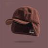 Versatile Retro Bomber Hats Fleece-Lined Windproof Corduroy Caps Earflap Warm Lei Feng Caps Autumn Winter Men Women Wear