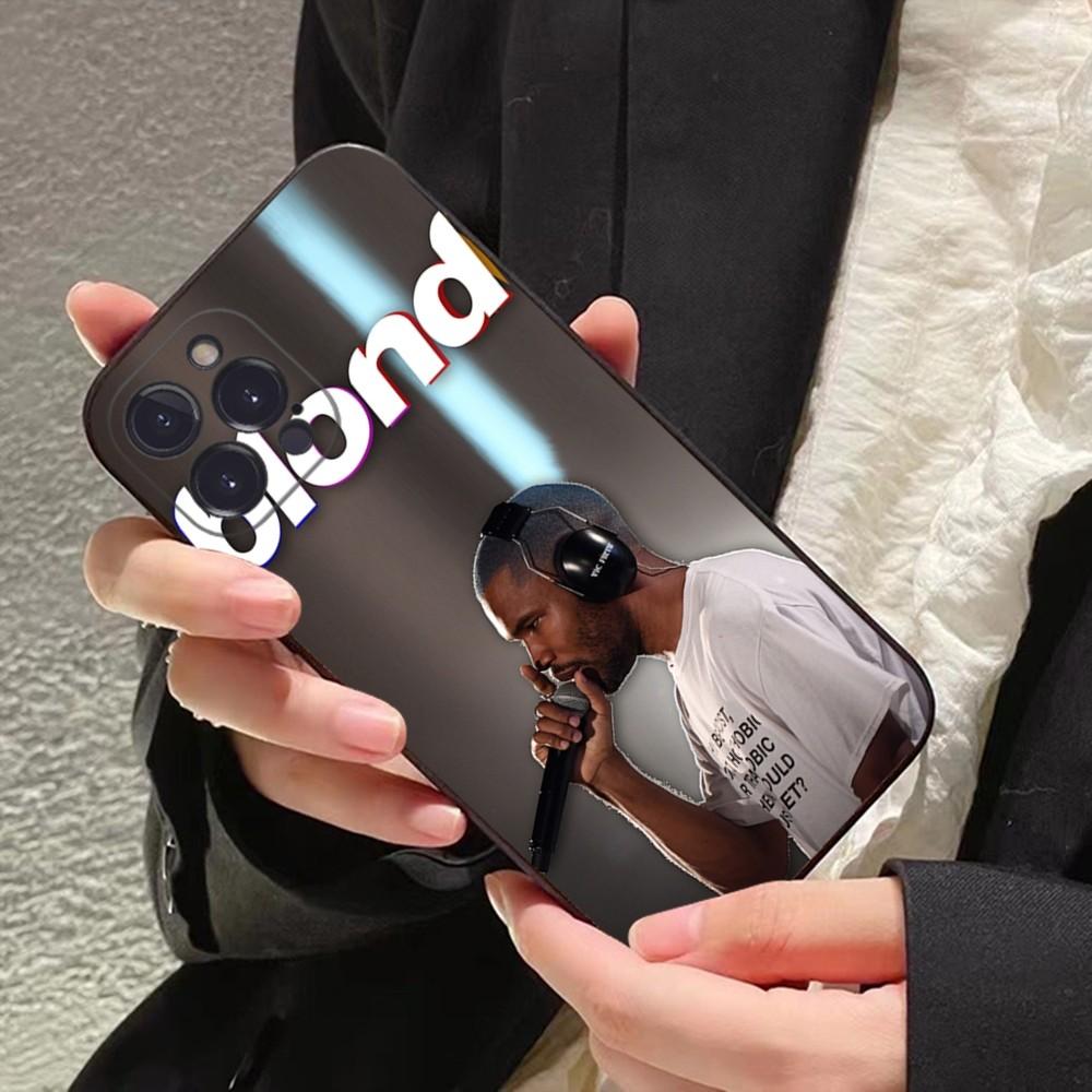 F-Frank Singer Ocean Blonde Phone Case For iPhone 15 14 11 12 13 Mini Pro XS Max Cover 6 7 8 Plus X XR SE 2020 Funda Shell