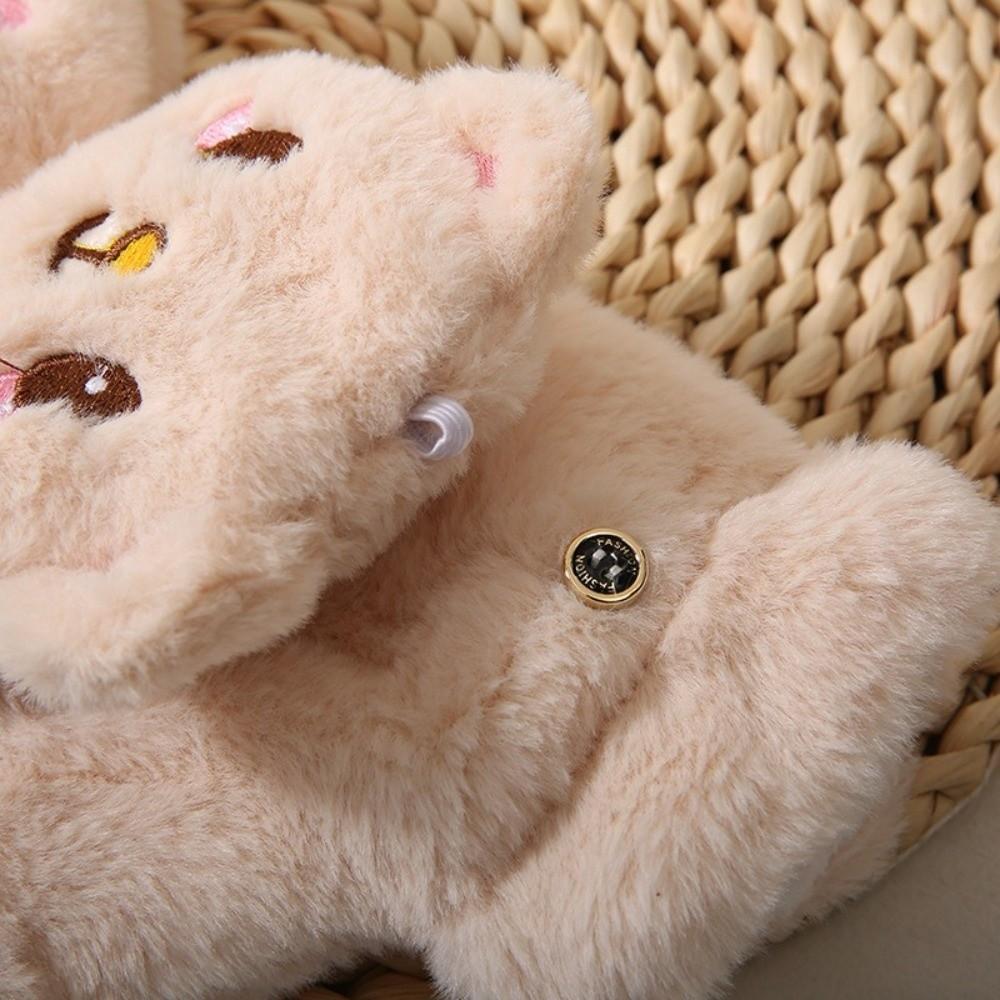 Plush Furry Mittens Soft Animal Gloves Fashion Bear Gloves  Outdoor