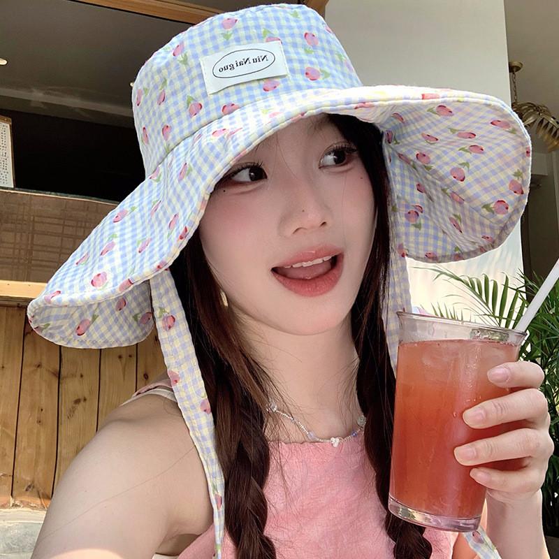 Summer Versatile Fisherman Hat For Women With Wide Brim Protective Features Sun