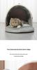 Foldable Dual-Use Cat Bed: Spacious Enclosed Design for All Seasons