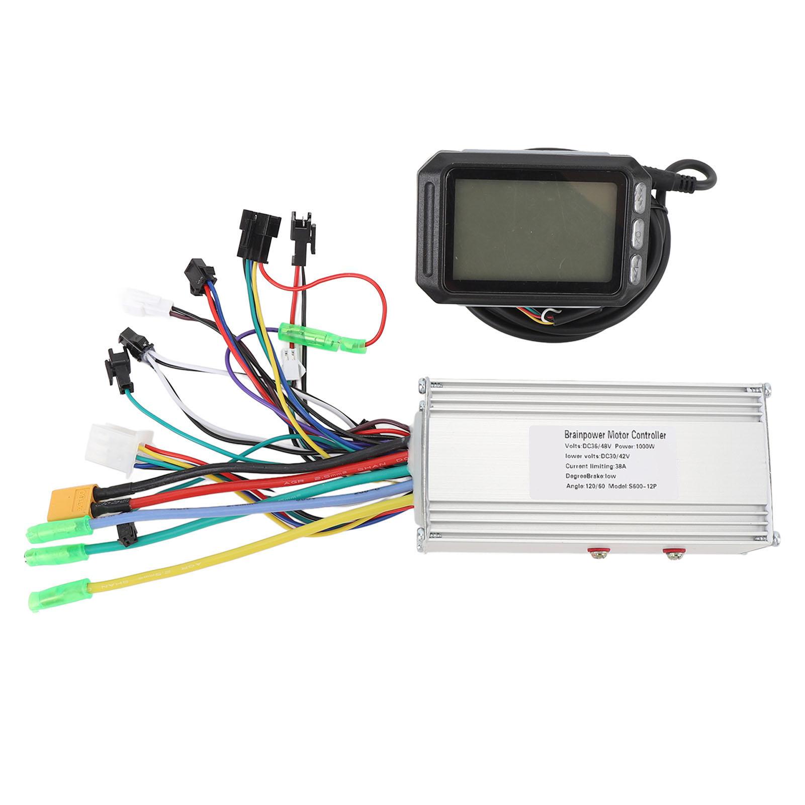 

36 В 48 В 1000 Вт 38 А Бесщеточный контроллер 5540 с ЖК-дисплеем S600 Преобразование электрического велосипеда