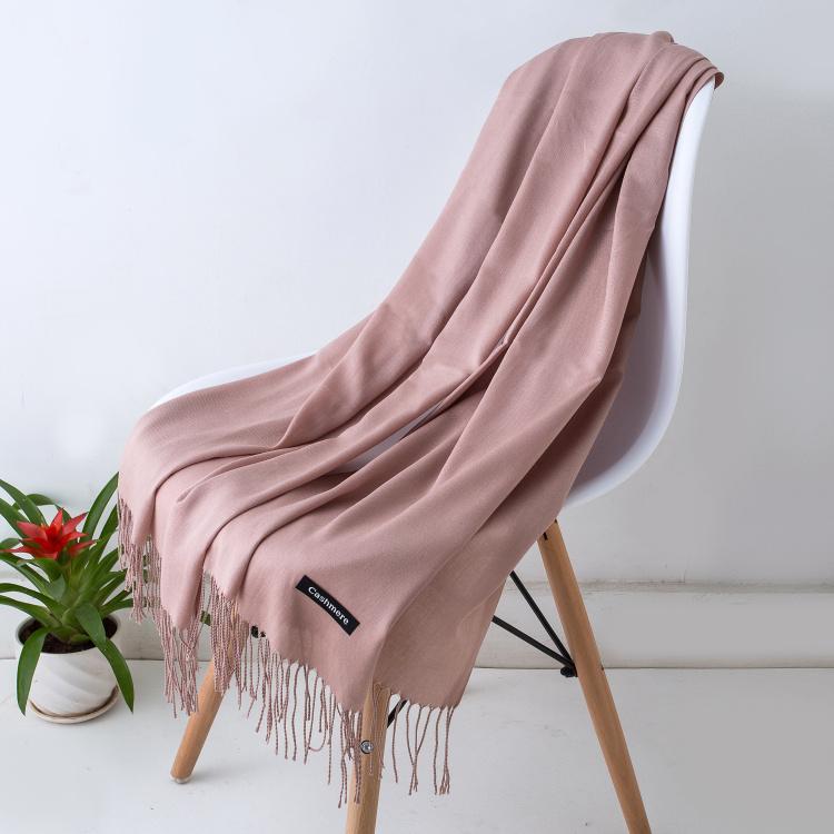 36Color Thin Imitation Cashmere Tassels Women Scarf Shawls Wraps Lady Designer Solid Hijab Stoles Long Pashmina Foulard Scarves