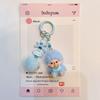 Resin Flocking Monchichi Keychain Cute Monkey Baby Trendy Keyring Cartoon Pendent Keys Bags Hanging Accessories Small Gifts