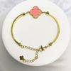 New Fashion Titanium Steel Four-Leaf Clover Bracelet Fashion High-Grade Ladies Bracelet
