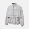Men's Loose Fit Plaid Stand-Up Collar Jacket IR7581