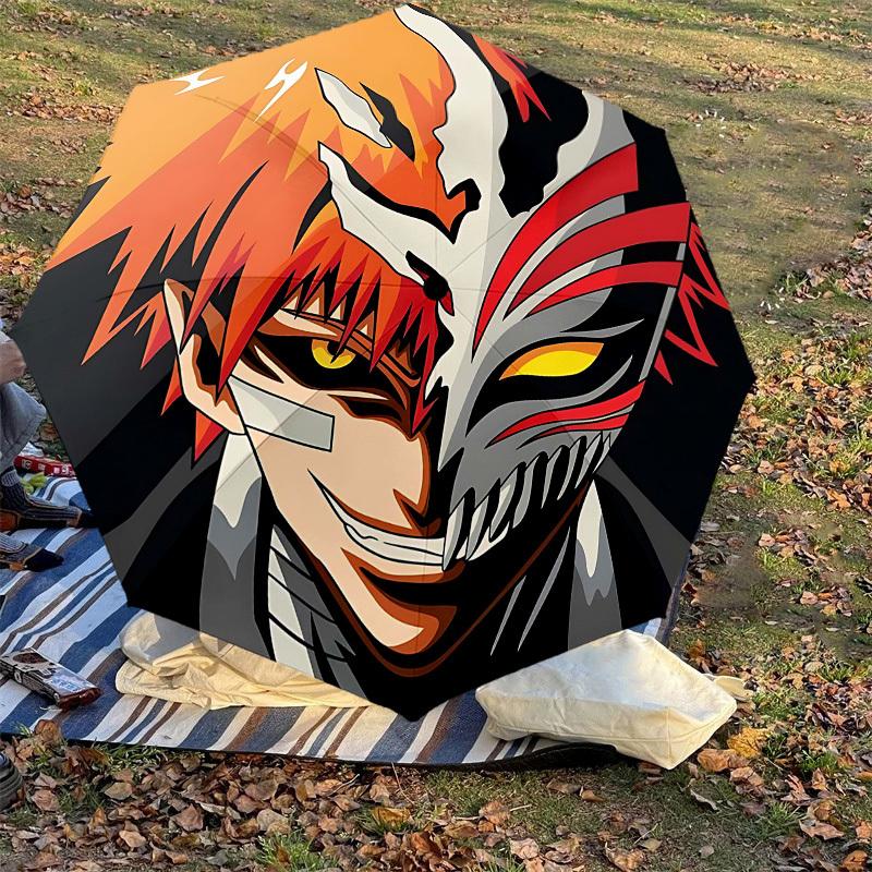 1PC Anime Character Umbrella-8-Rib Reinforced, Automatic Open, Lightweight & Durable, Cute Fashion Accessory for Outdoor-P2679