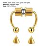 Non-Piercing Fake Nose Ring Reusable Stainless Steel Nose Hoop Fashion Magnetic Septum Rings for Party