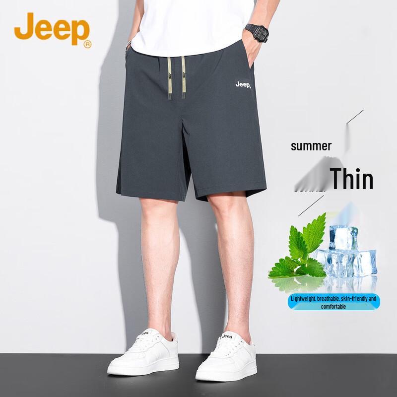 JEEP Men s Summer Loose Fit Straight Shorts L