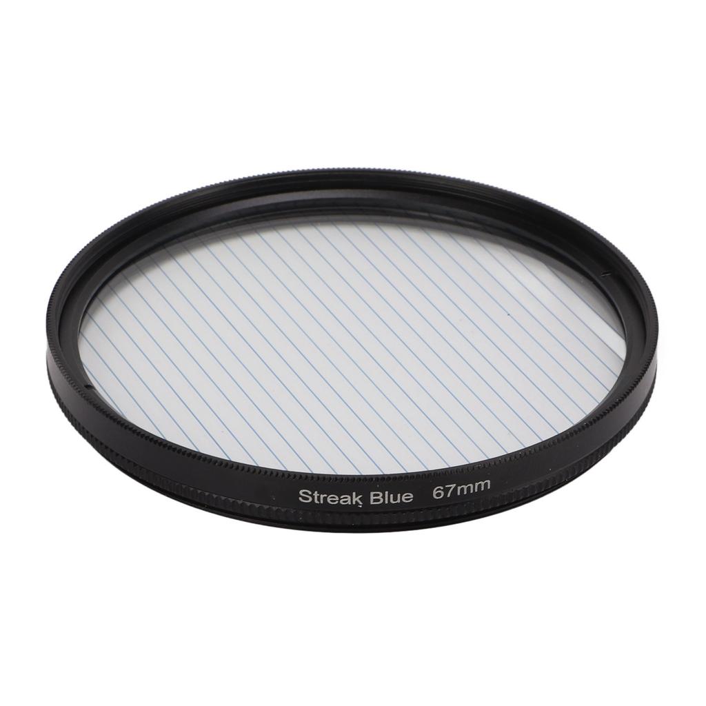 Junestar Blue Streak Special Effects Filter with Aluminum Alloy Frame Camera Accessories 77mm