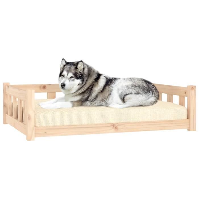 VidaXL Dog Bed 105.5x75.5x28 Cm Solid Pine Wood 833257