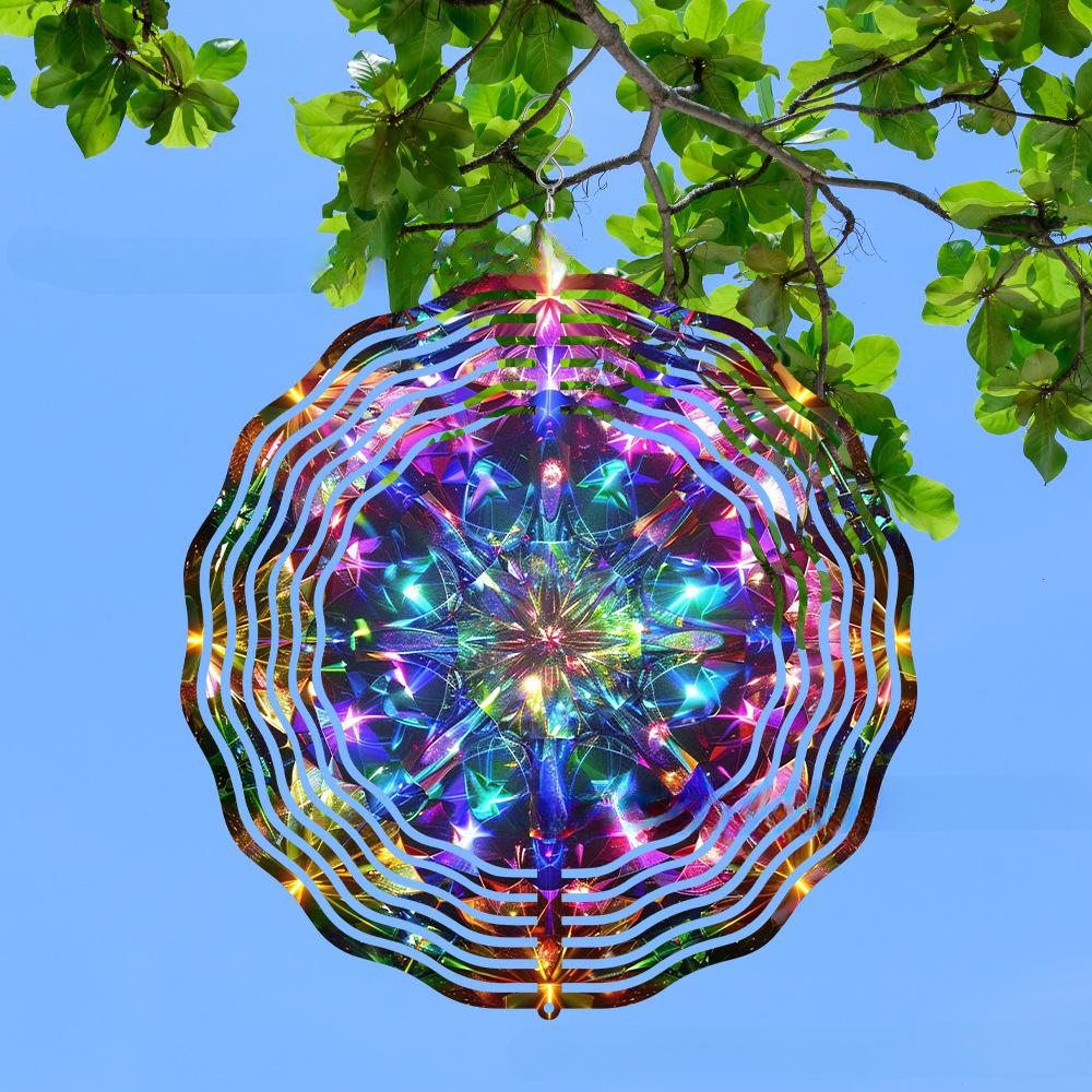 New Style, Mandala, 3D Rotating Wind Decoration, Home and Outdoor, Courtyard Garden, Pendant Decoration, Gifts