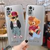 Brand Fashion Bear Phone Case for Xiaomi Redmi Note 11 10 Pro 9 K40 8 7 9S 11T 10S 8T 9A 9C 9T 11S 10C Note 11 Silicone Funda