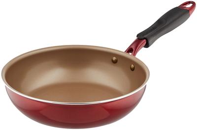 Poêle Evercook 22 cm Compatible tous feux Sans PFOA Sans PFOS Couleur Bordeaux Garantie 2 ans Doshisha (Compatible avec IH) toujourscuisiner