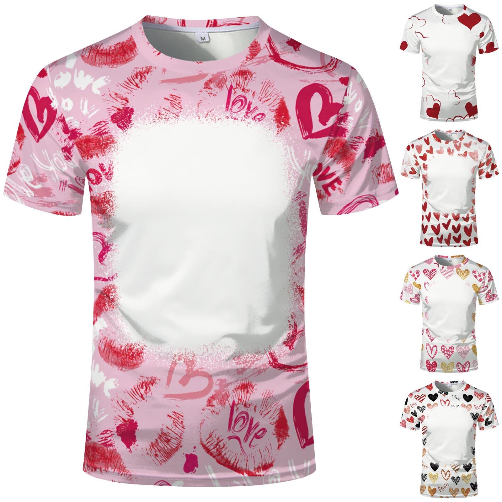 

Размер США Большая пустая футболка на заказ с коротким рукавом для теплопередачи и сублимации тепла