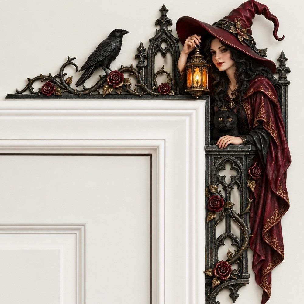 Wooden Door Topper Double-sided Printing Door Frame Decoration Animal Door Corner Decor Bar