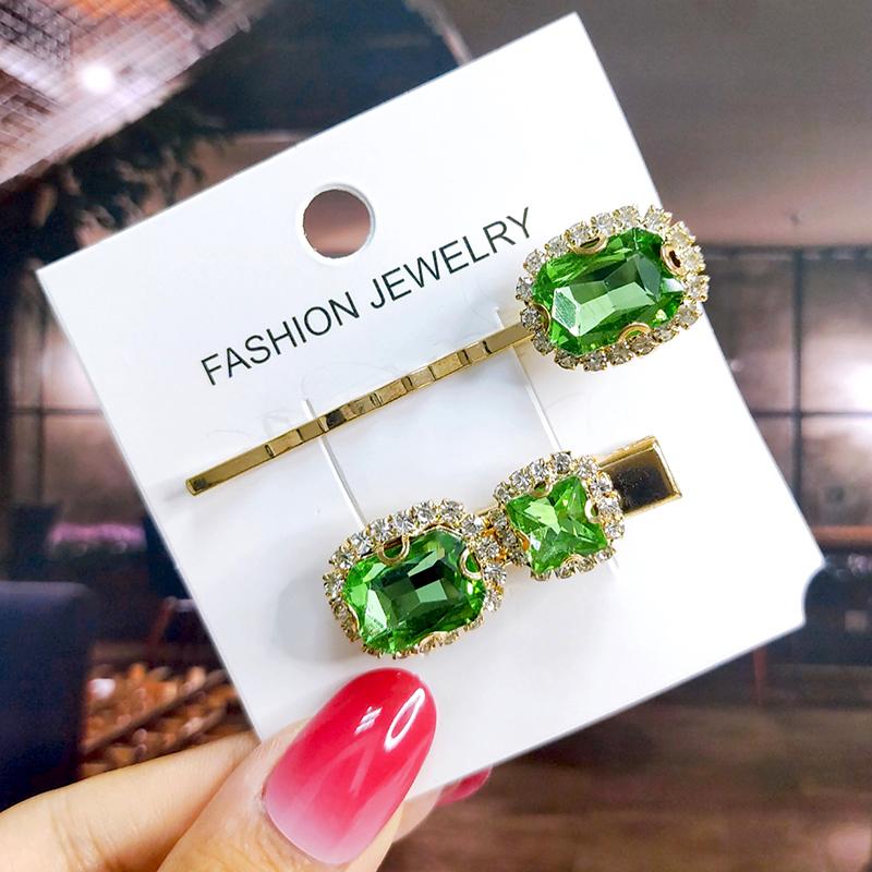 Neues Set Damen Haarspangen Schmuck Mode Kristall Haaraccessoires für Mädchen Luxus Perle Geometrische Haarspangen Nadeln Weihnachtsgeschenk