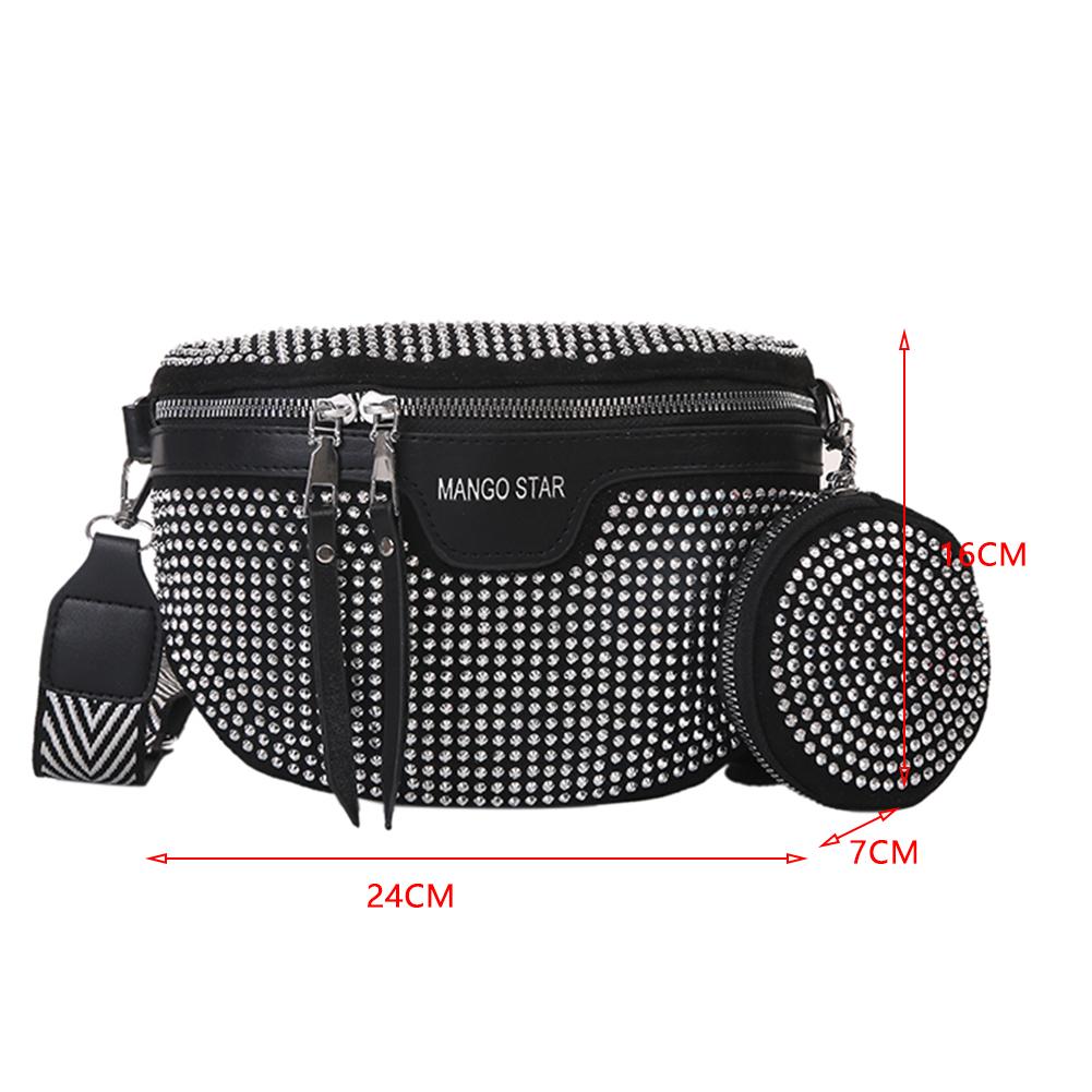 Casual Chest Bag 2025 Luxury Designer Women's Waist Bag Multi-pocket Street Fanny Pack PU Chest Bag Wide Strap Crossbody Bag