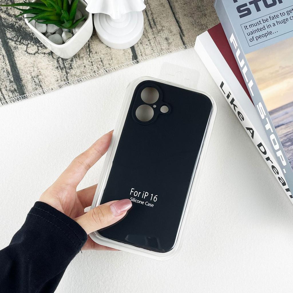 High-quality Liquid Silicone Mobile Phone Case Iphone16promax/15/14 Apple 13 Full-invest Anti-fall Protection Case