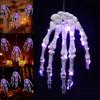 LED Glowing Skeleton Hand Handmade Halloween Decorative Lights  Indoor Outdoor