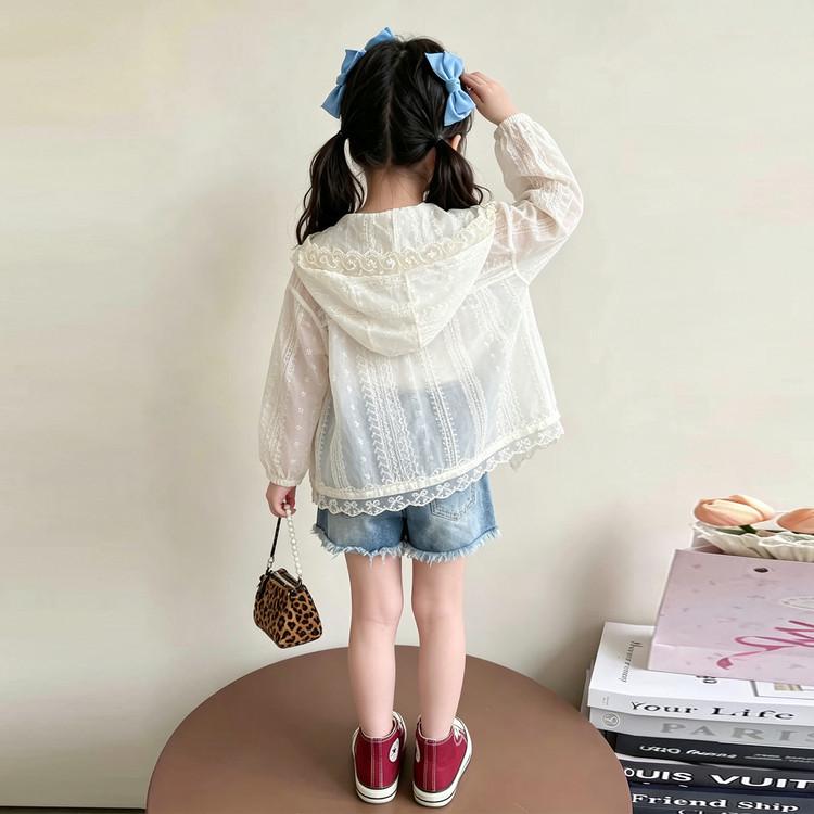 2026 Stylish Breathable Bowknot Sun Protection Outerwear for Baby Girls