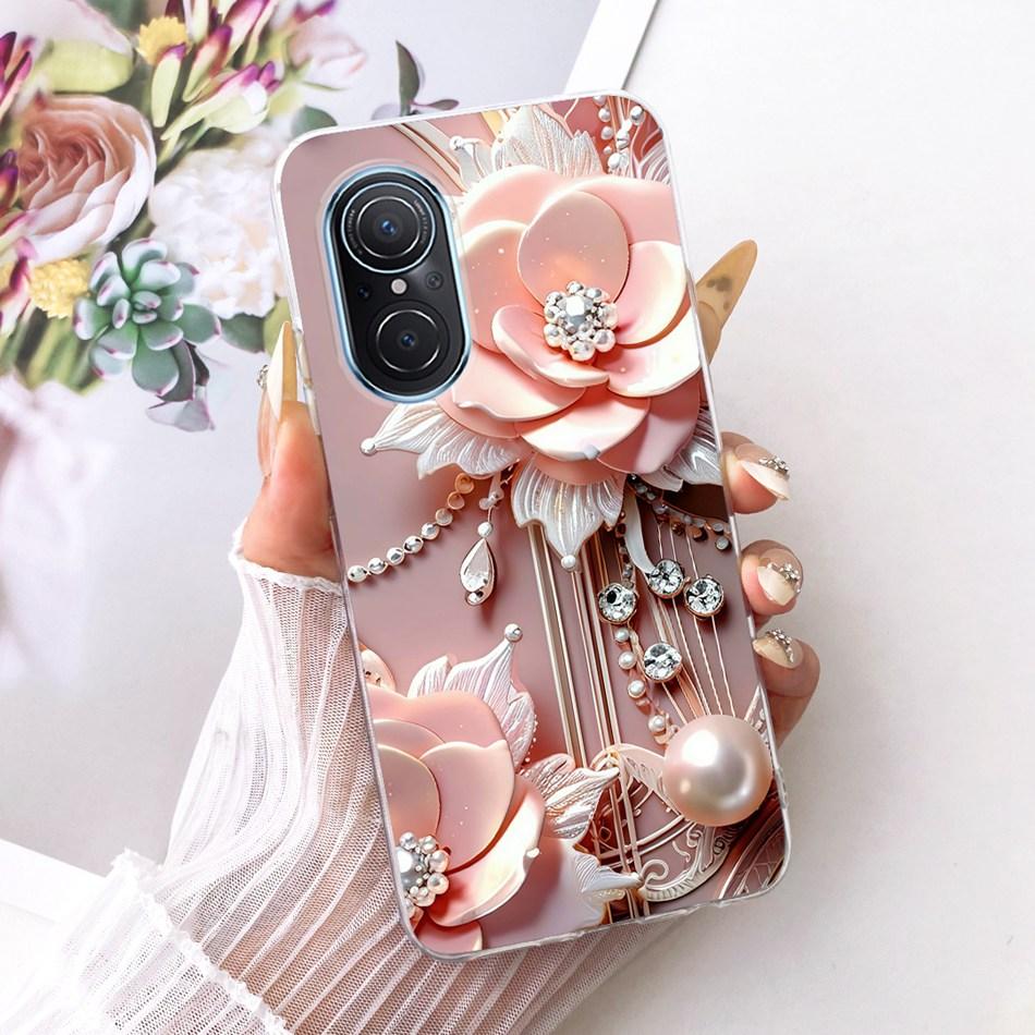 For Huawei Nova 9 SE Nova9 Cute Flower Butterfly Cat Painted Case For Huawei Nova 9 9SE Soft Silicone TPU Phone Cases