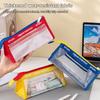 Visible Transparent Pencil Case Multiple Layers Stationery Organizer New Pen Bag  for Students