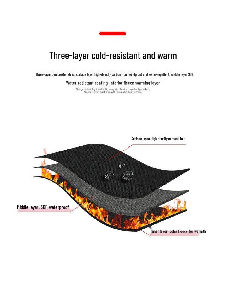 Men's Windproof Waterproof Touchscreen Winter Sports Gloves - Fingerless for Fishing & Cycling