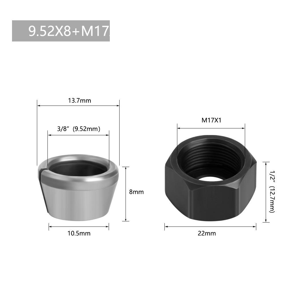 6-10mm Collet Chuck Adapter Accessories Carbon Steel Engraving Machine