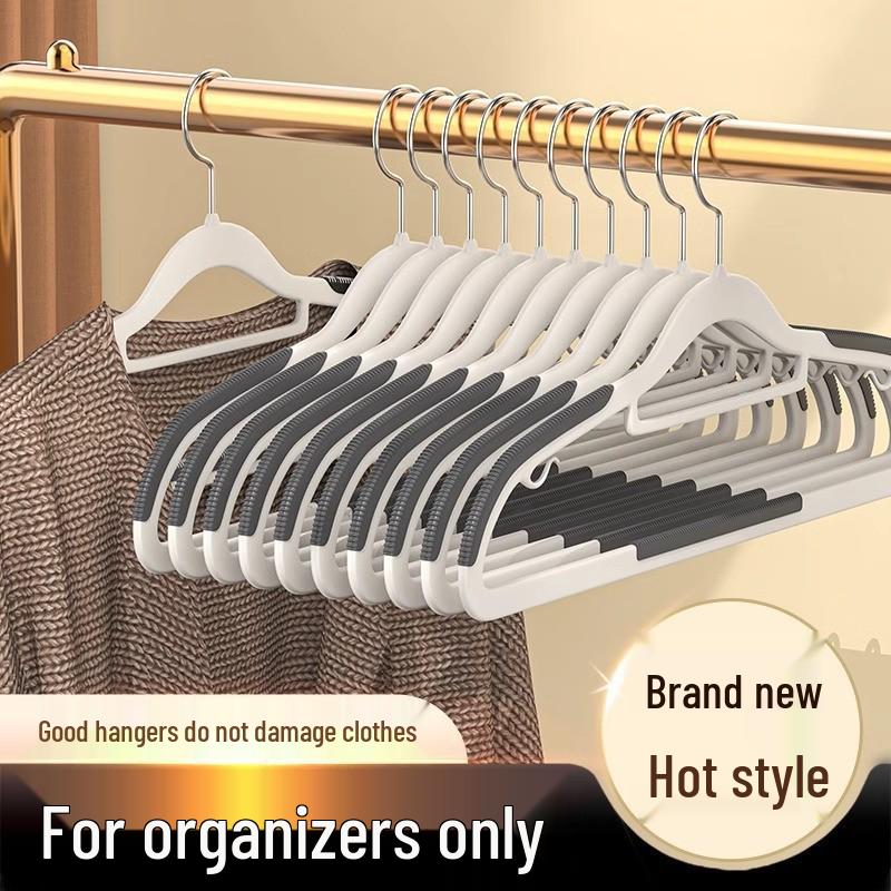 Non-Slip Rubber Clothes Hanger - Traceless Anti-Shoulder Drying Rack