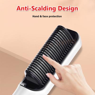 New Wireless Negative Ion Straightening Hair Comb Portable Hair Straightener Comb Household Curler